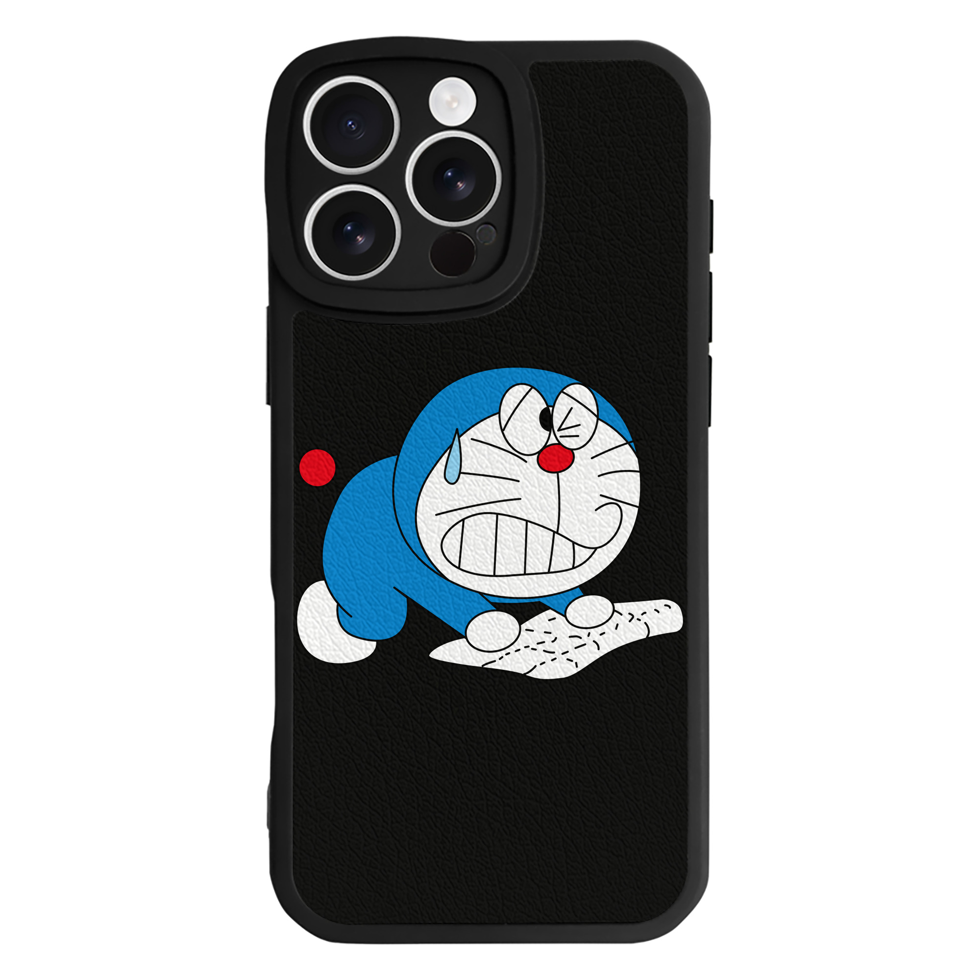 （画像用） ドラえもん Doraemon 【iPhone 16シリーズ対応】シリコンスマホケース（レザー調） 材質：シリコン